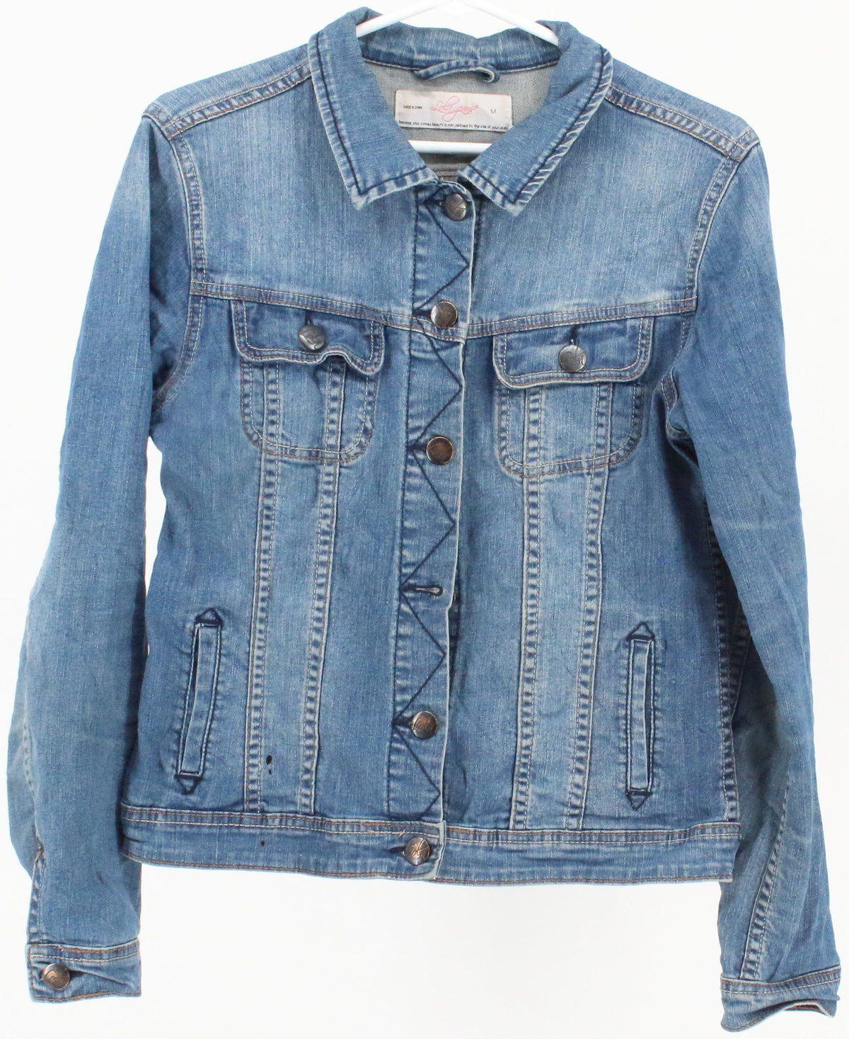 Lola Jeans Mid Blue Wash Denim Jacket