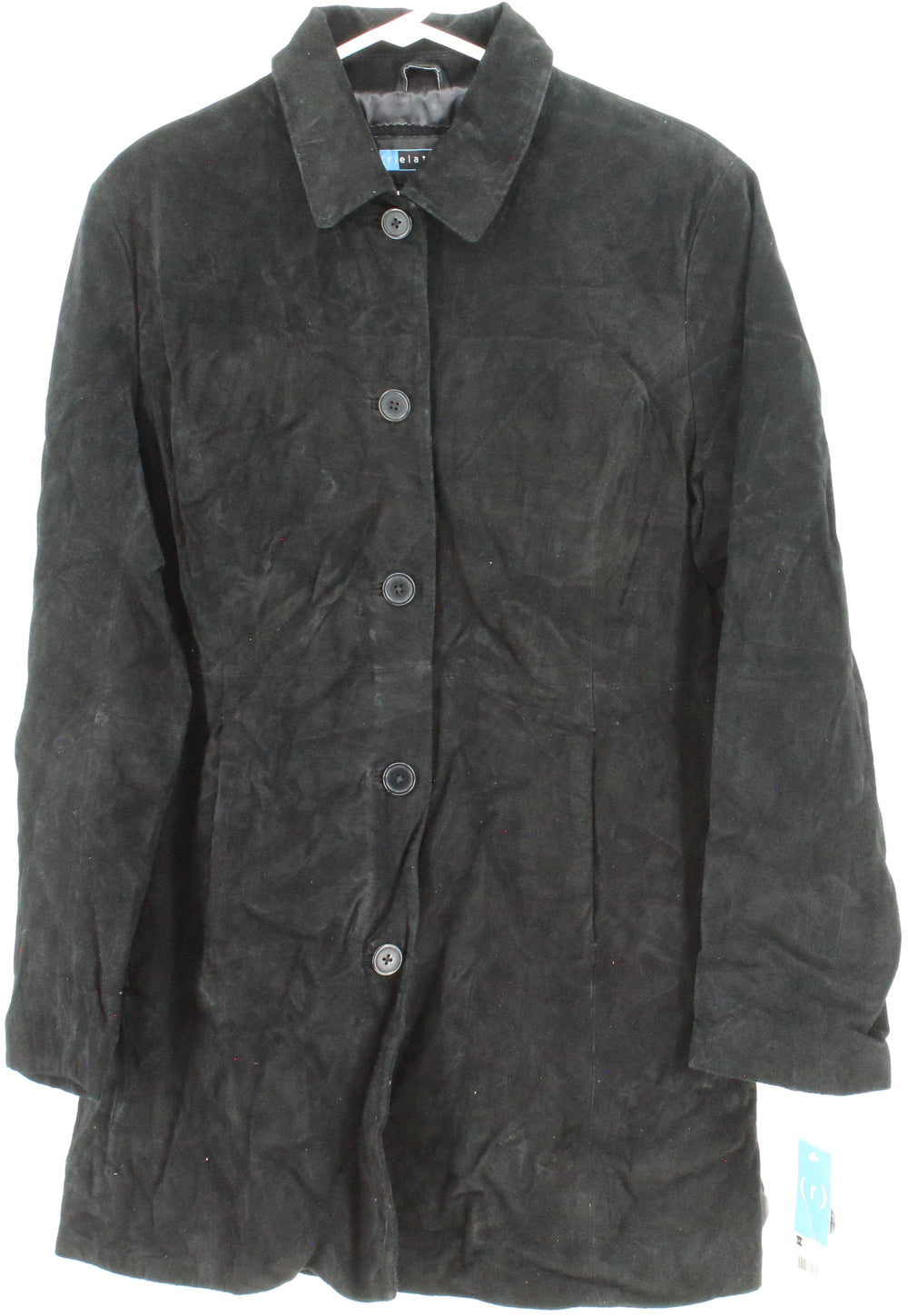 (r)elativity Black Mid Leather Jacket