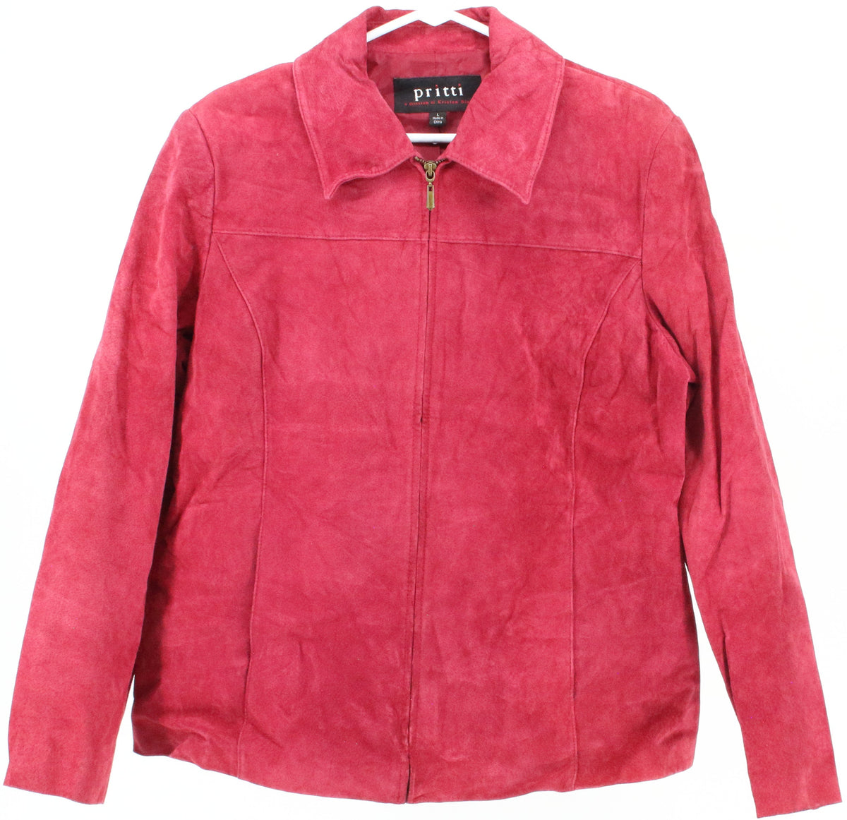 Pritti Red Leather Jacket