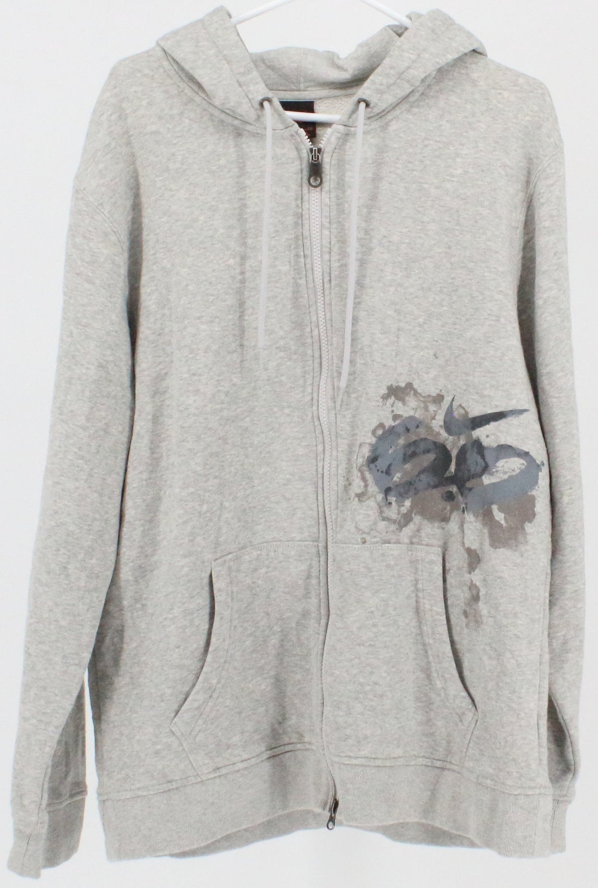 Nike 6.0 Grey Full Zip Front Print Hooded Sweatshirt