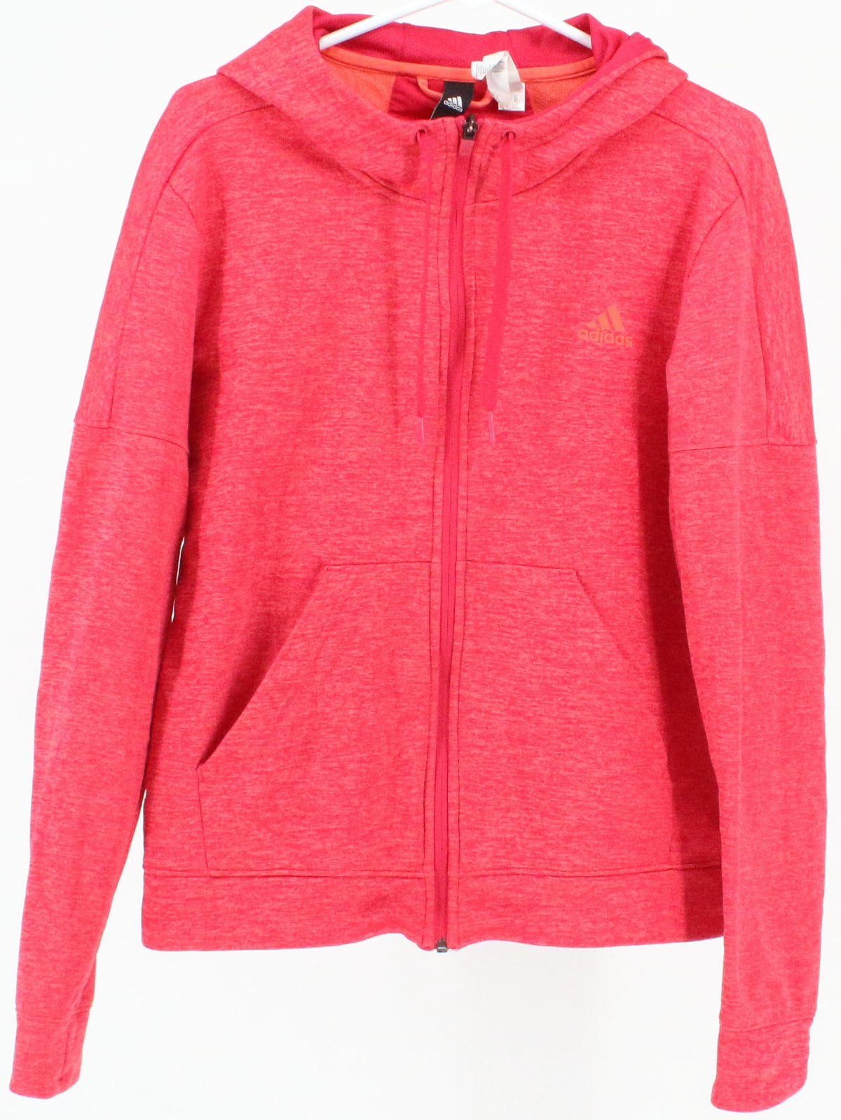 Adidas Climawarm Pink Melange Full Zip Hooded Sweatshirt