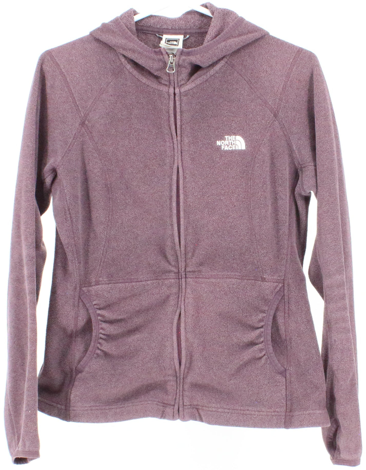 The North Face Purple Full Zip Hooded Women's Fleece
