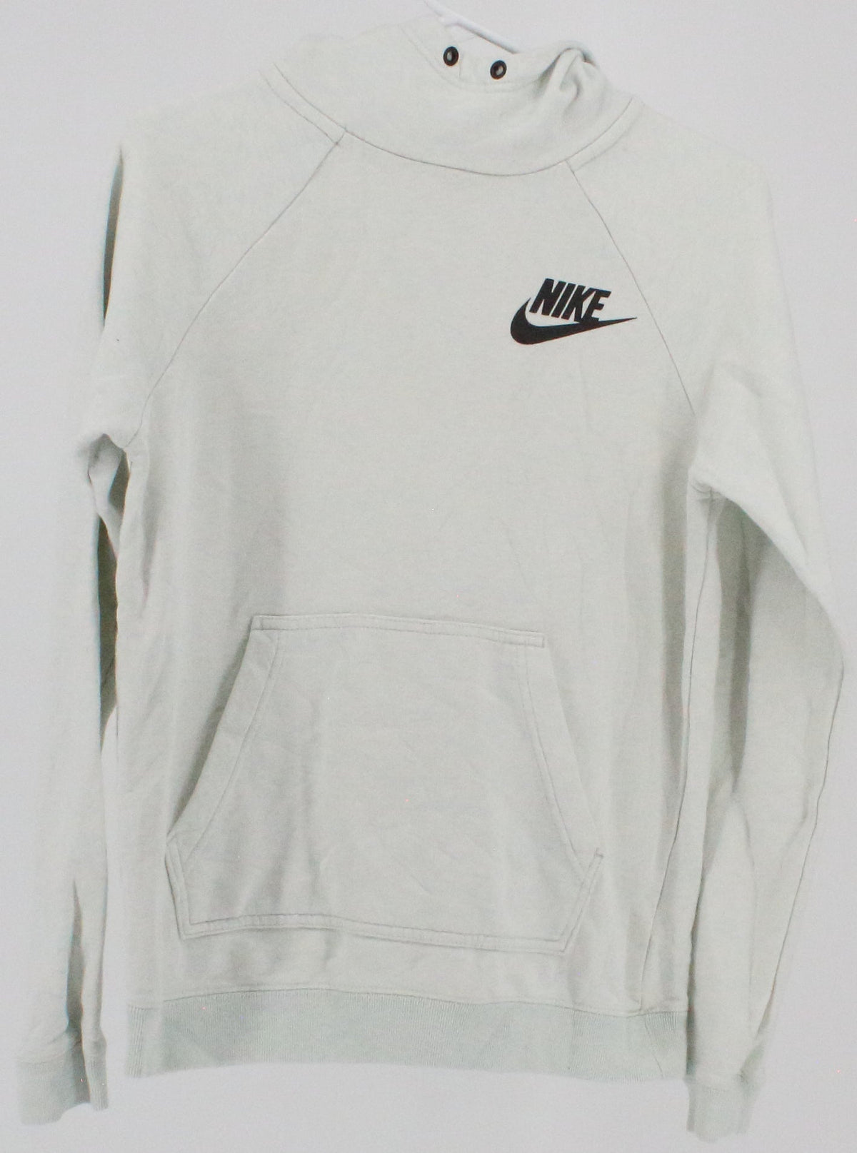 Nike White and Blue Blend Hooded Sweatshirt