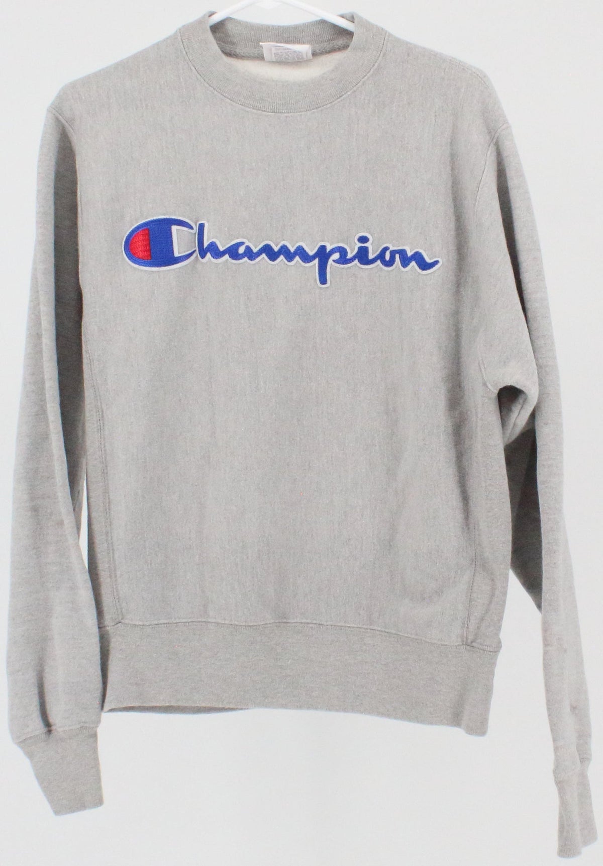 Champion Grey Sweatshirt With Embroidered Logo