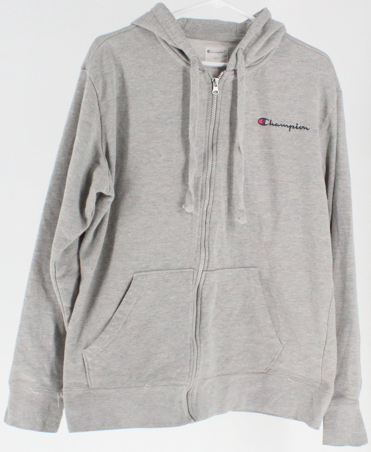 Champion Grey Full Zip Hooded Sweatshirt