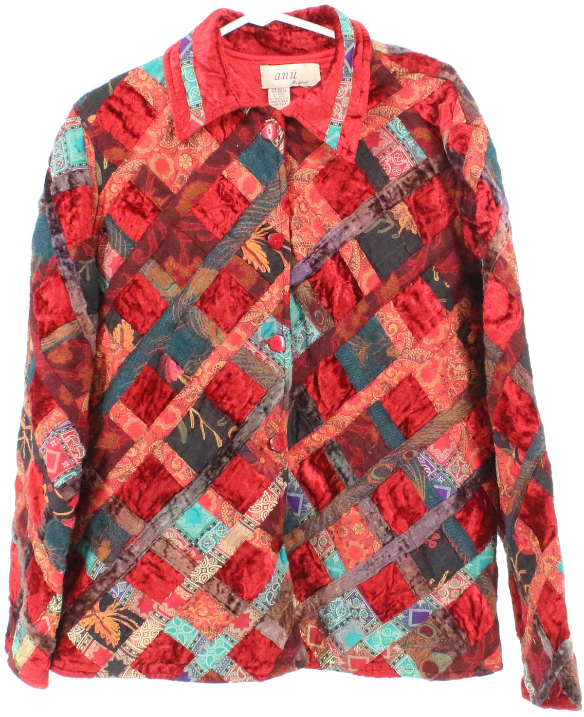 Anii Red Patches Women's Jacket