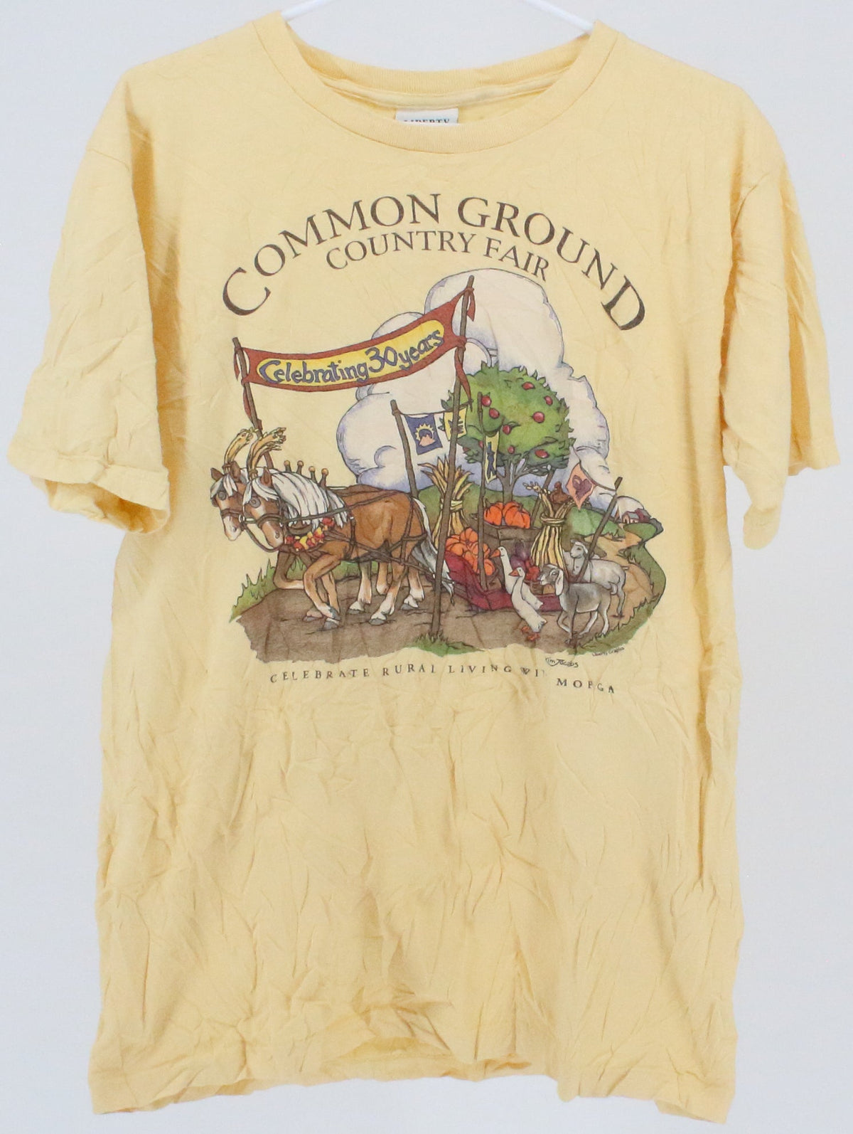 Liberty Organics Common Ground Yellow Print T-Shirt