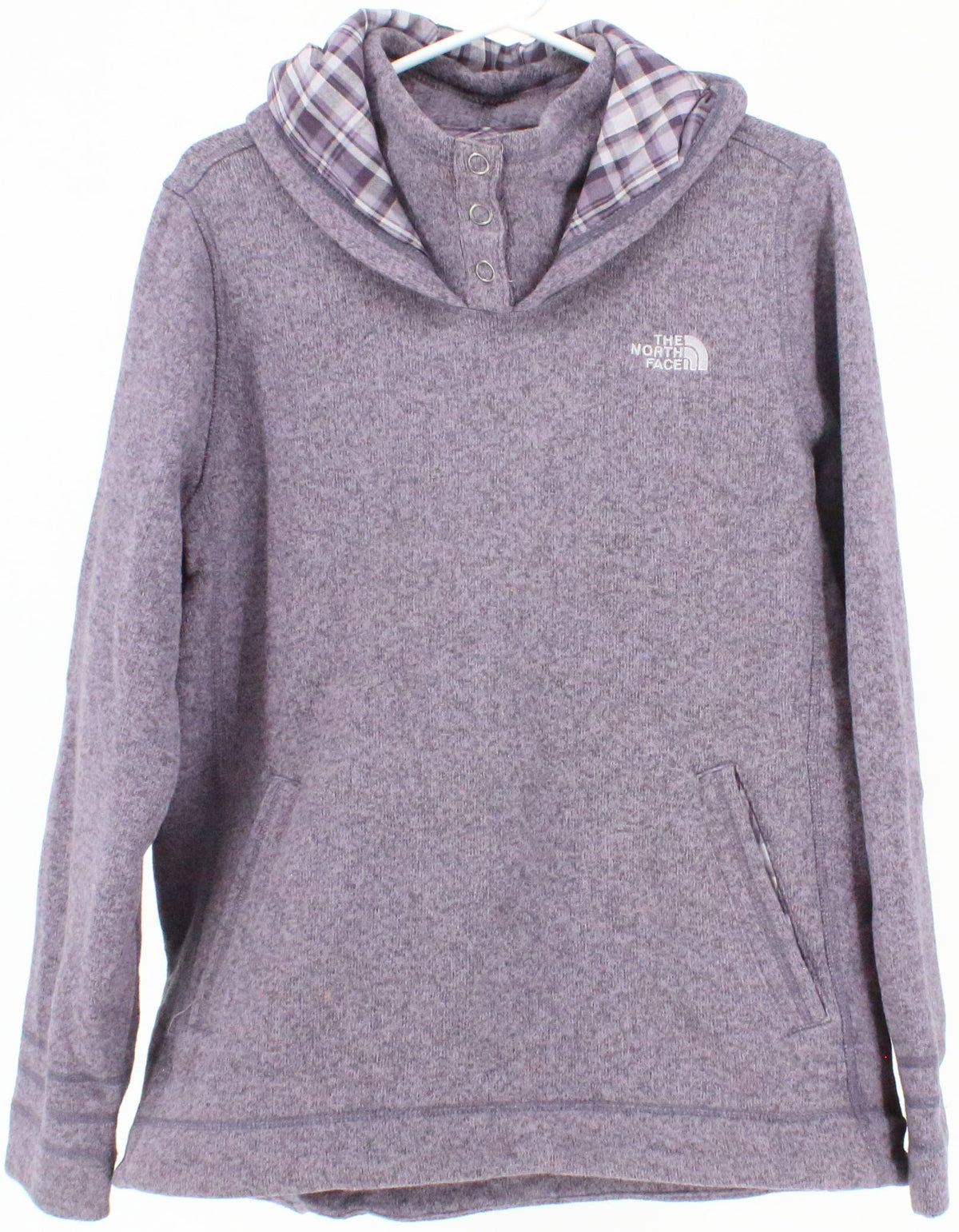 The North Face Purple Melange Hooded Women's Sweatshirt