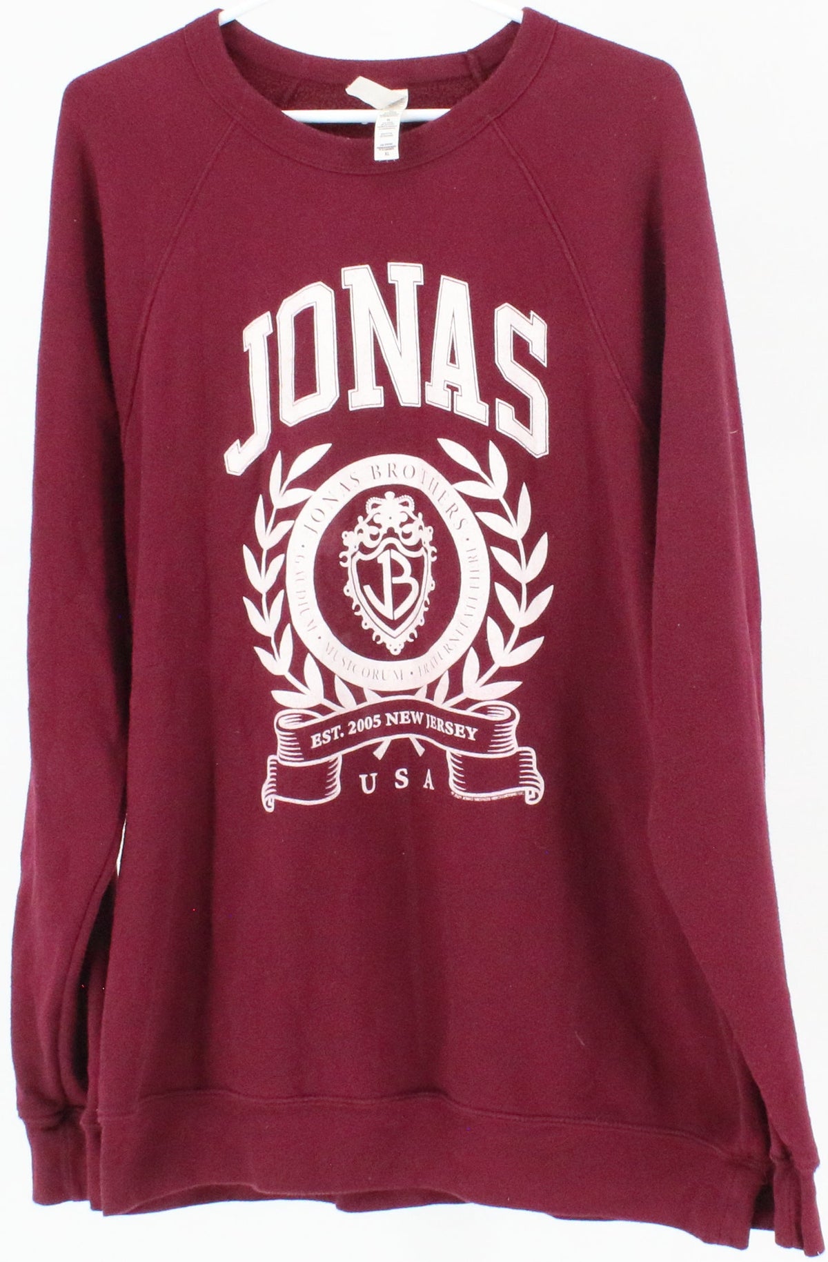 Bella+Canvas Jonas Brothers Burgundy Sweatshirt