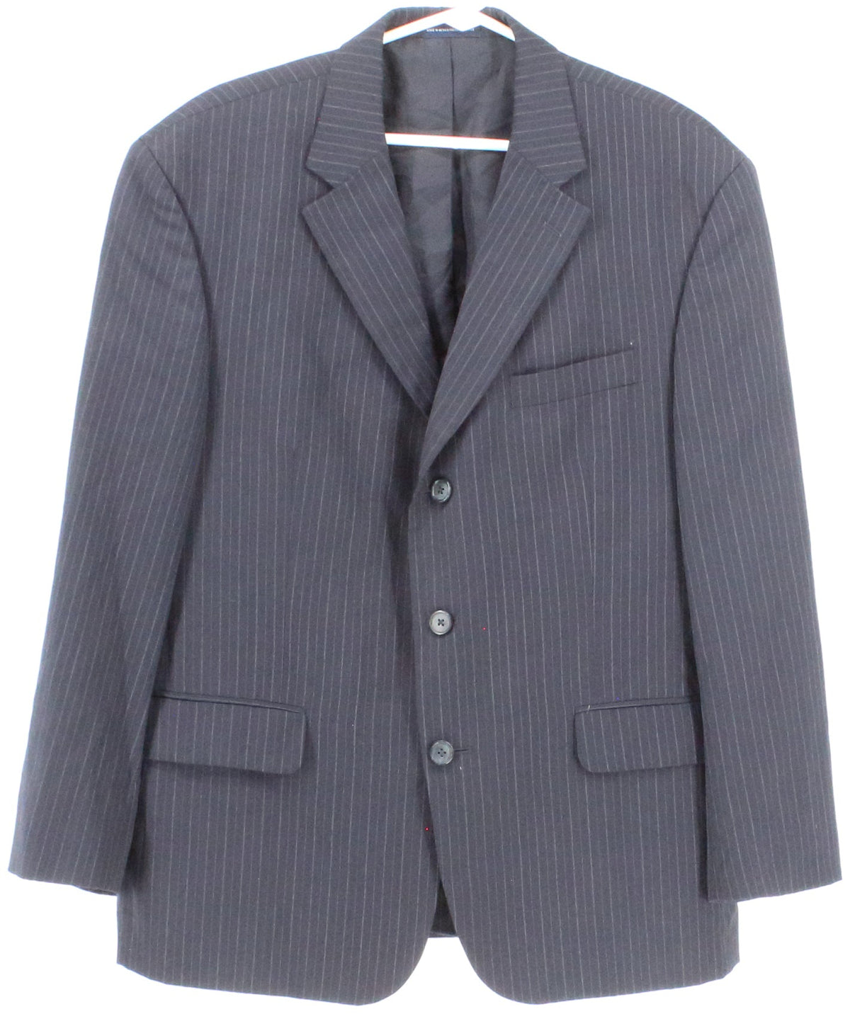 Stafford Navy Blue Pinstripe Men's Blazer