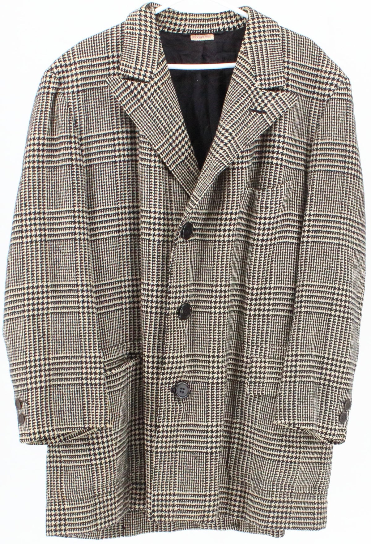 Sharpless Black and Beige Pattern Blazer