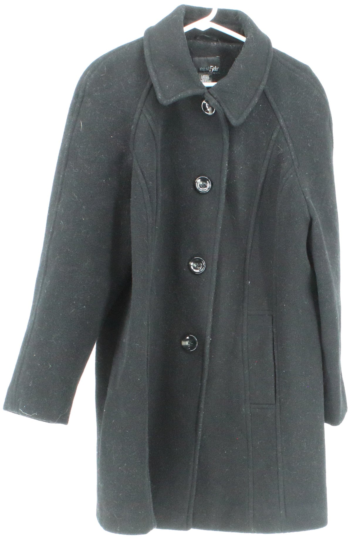 East 5th Black Women's Wool Coat