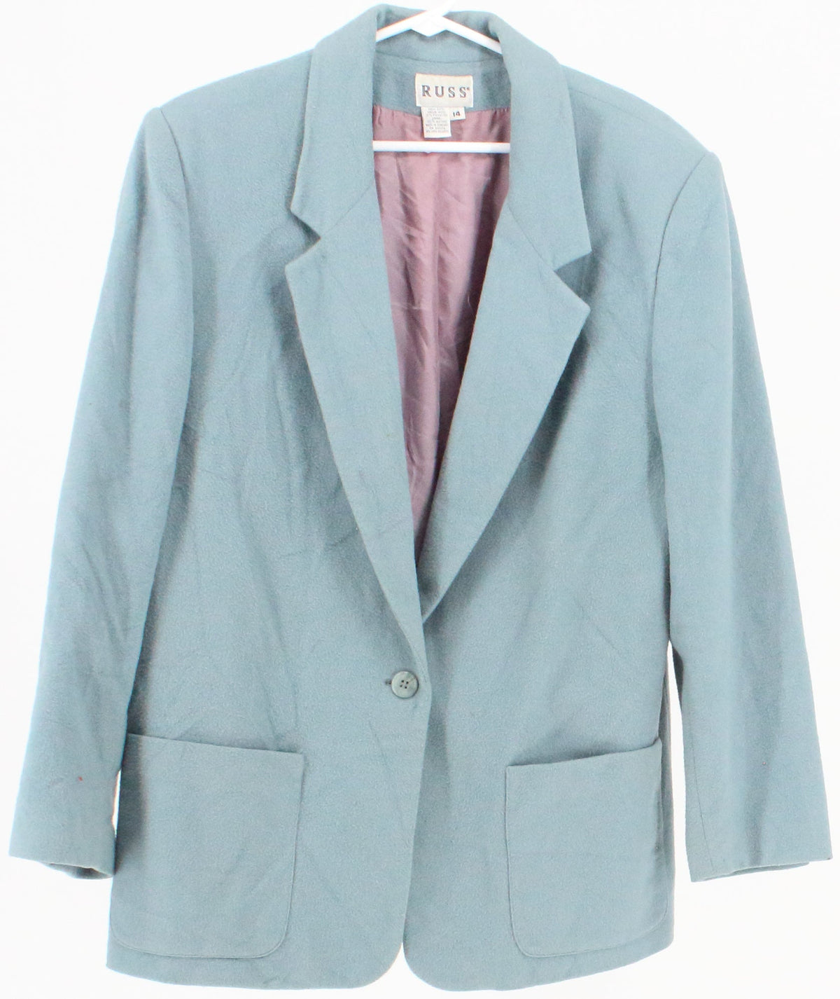 Russ Light Blue Women's Wool Blazer