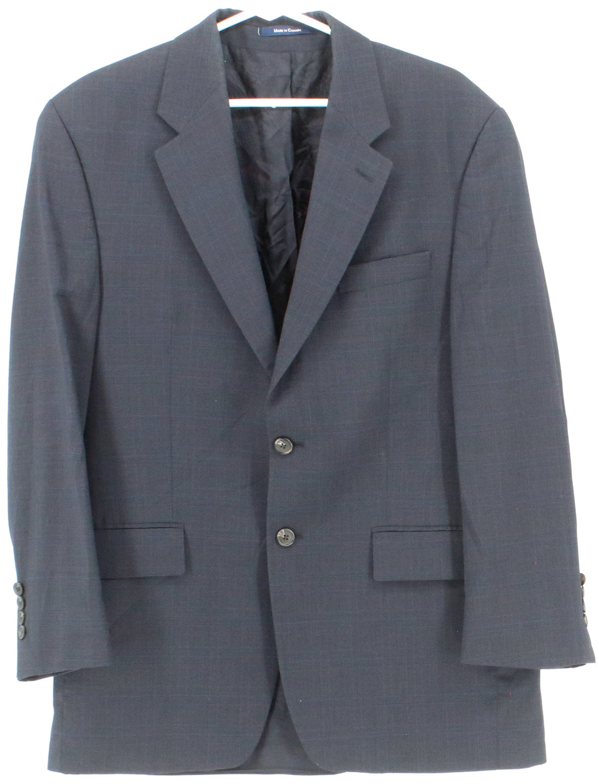 Chaps Ralph Lauren Navy Blue Plaid Blazer