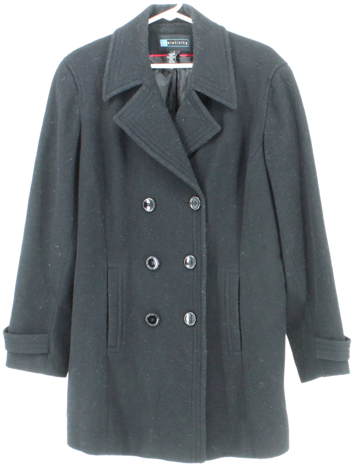 Relativity Black Women's Wool Coat