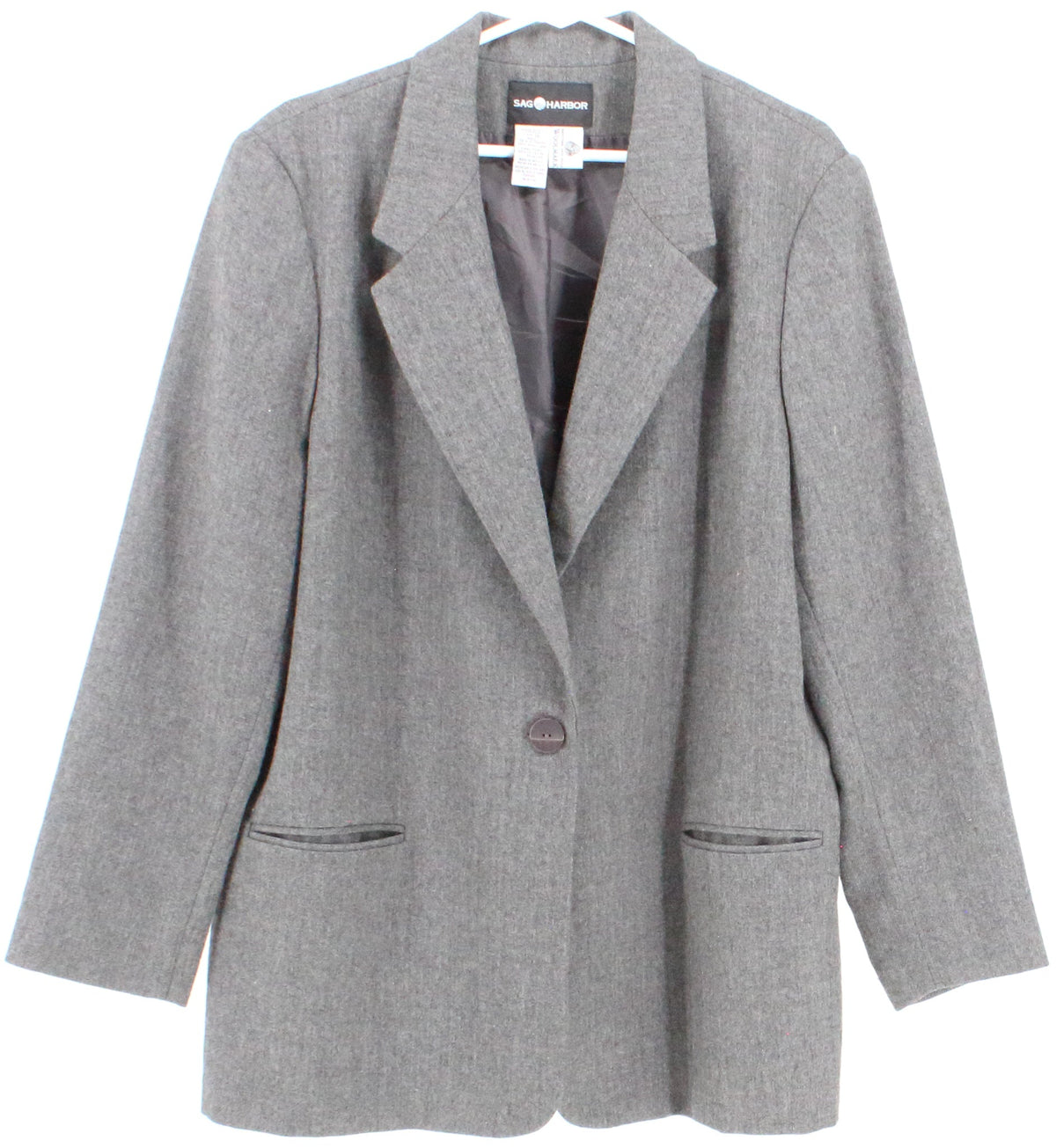 Sag Harbor Grey Women's Wool Blazer