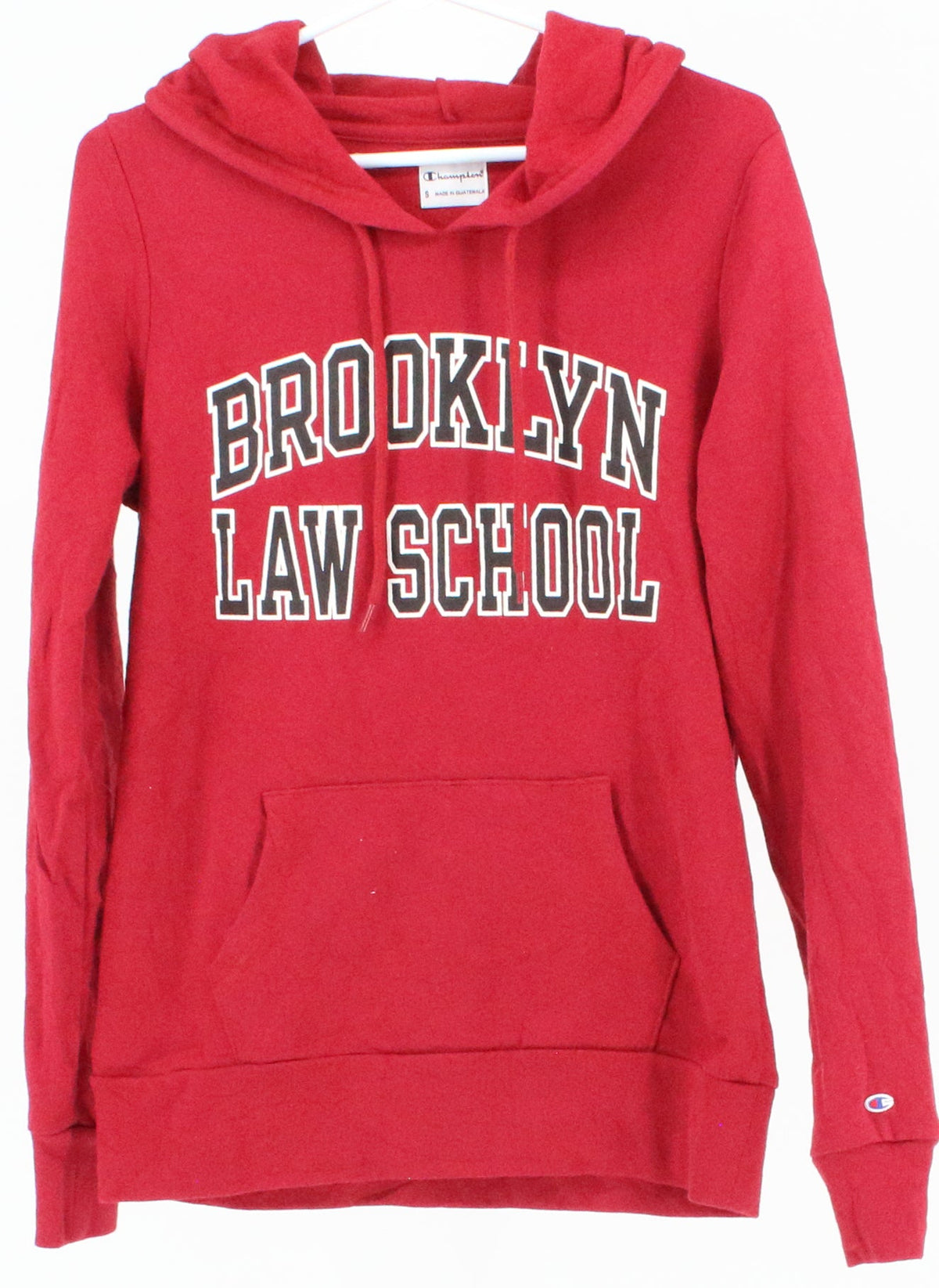 Champion Brooklyn Law School Red Hooded Sweatshirt
