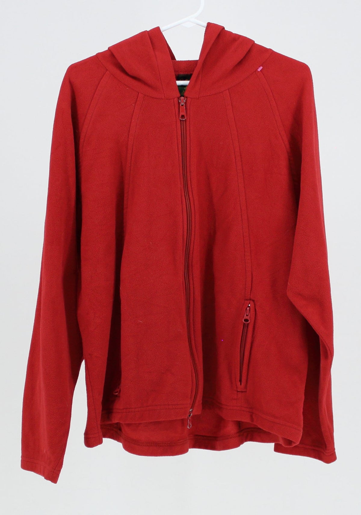 Cabela's Red Fleece Zip Up Sweater