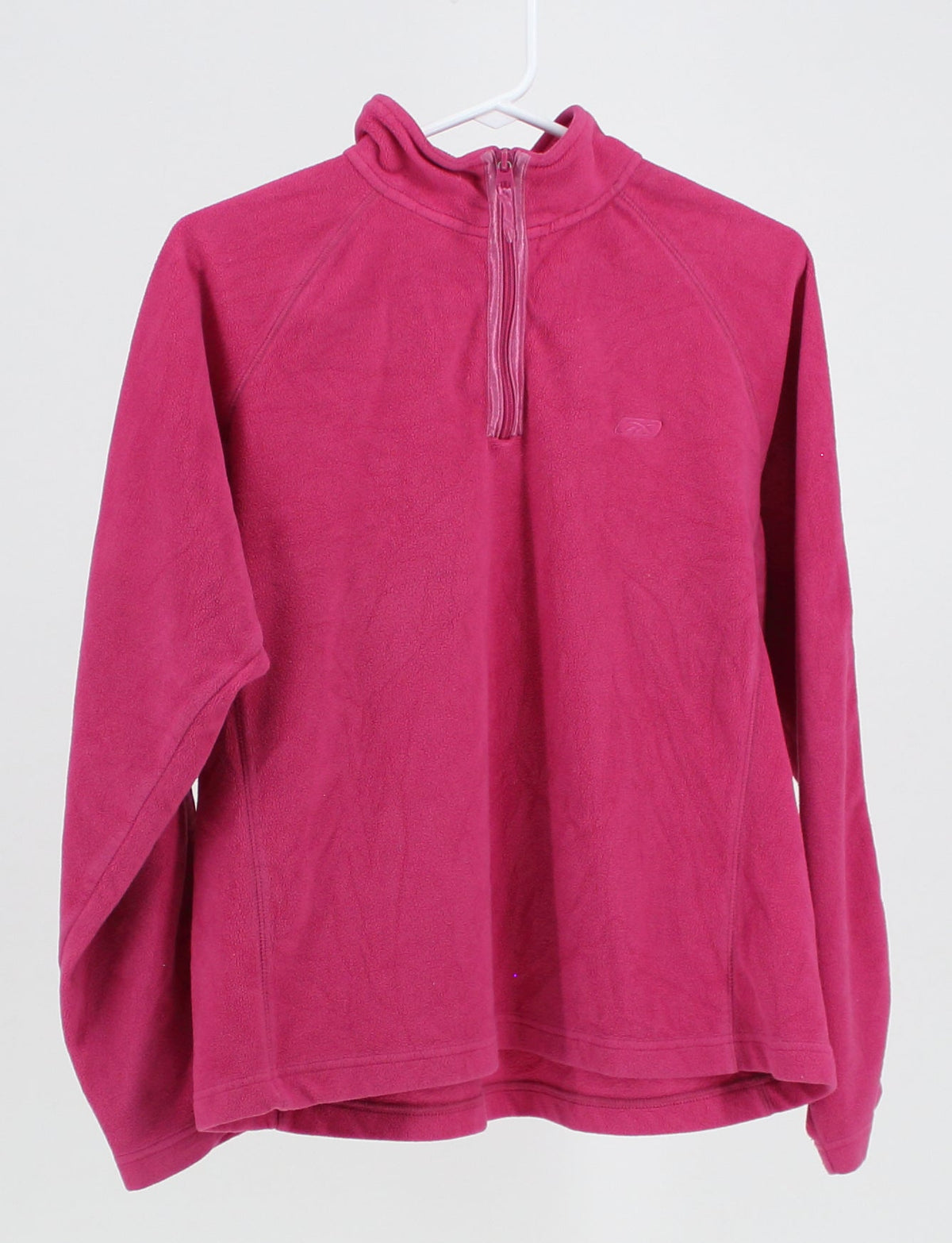 Reebok Hot Pink Fleece Zip-Up Sweater