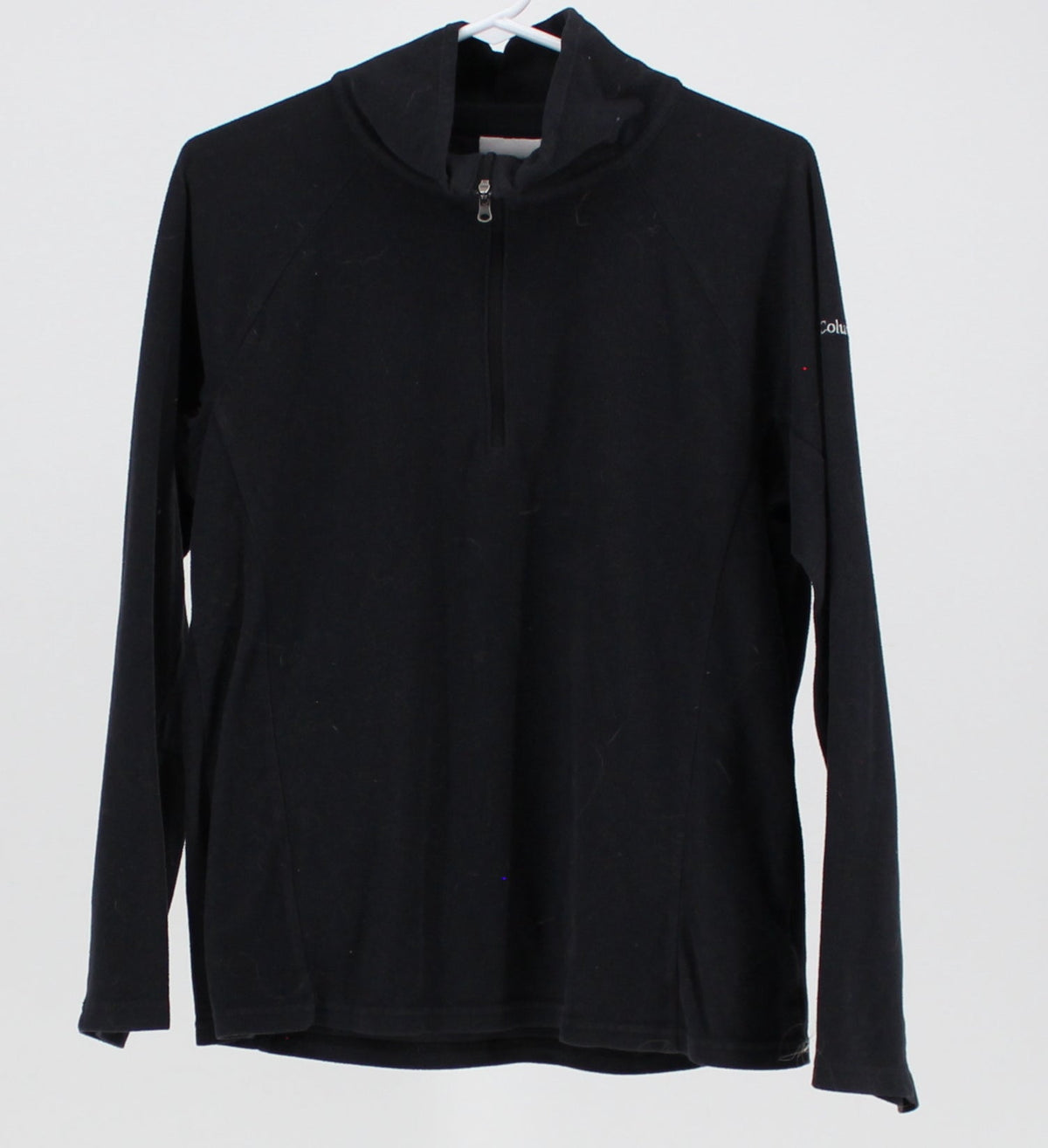 Columbia Black Mid-Zip Fleece Zip-Up Sweater