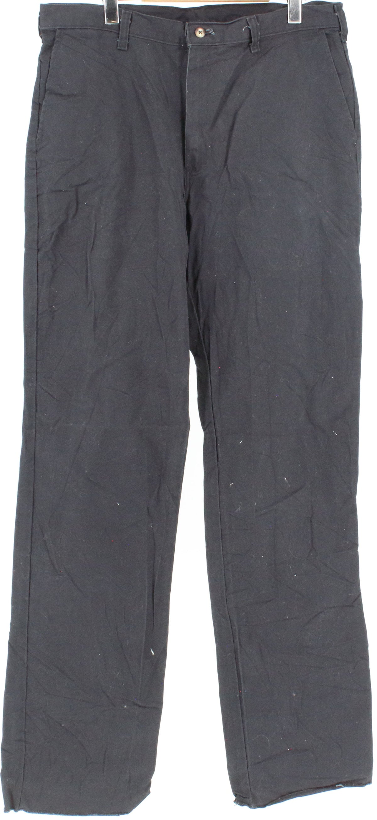 Dickies Black Pants With Brown Buttons