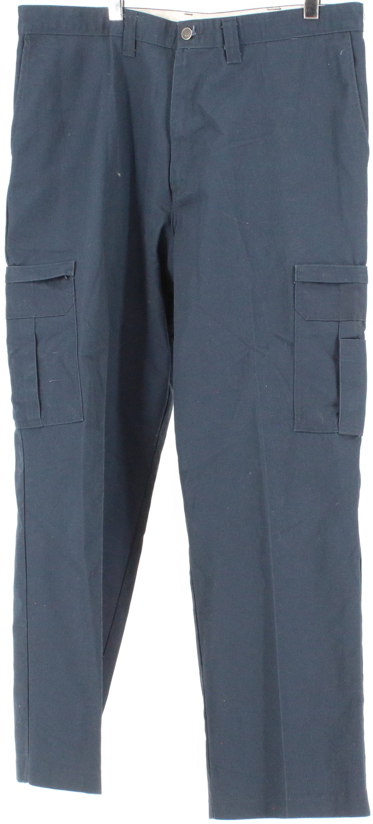 Dickies Navy Blue Cargo Pants With Zip Side Pockets
