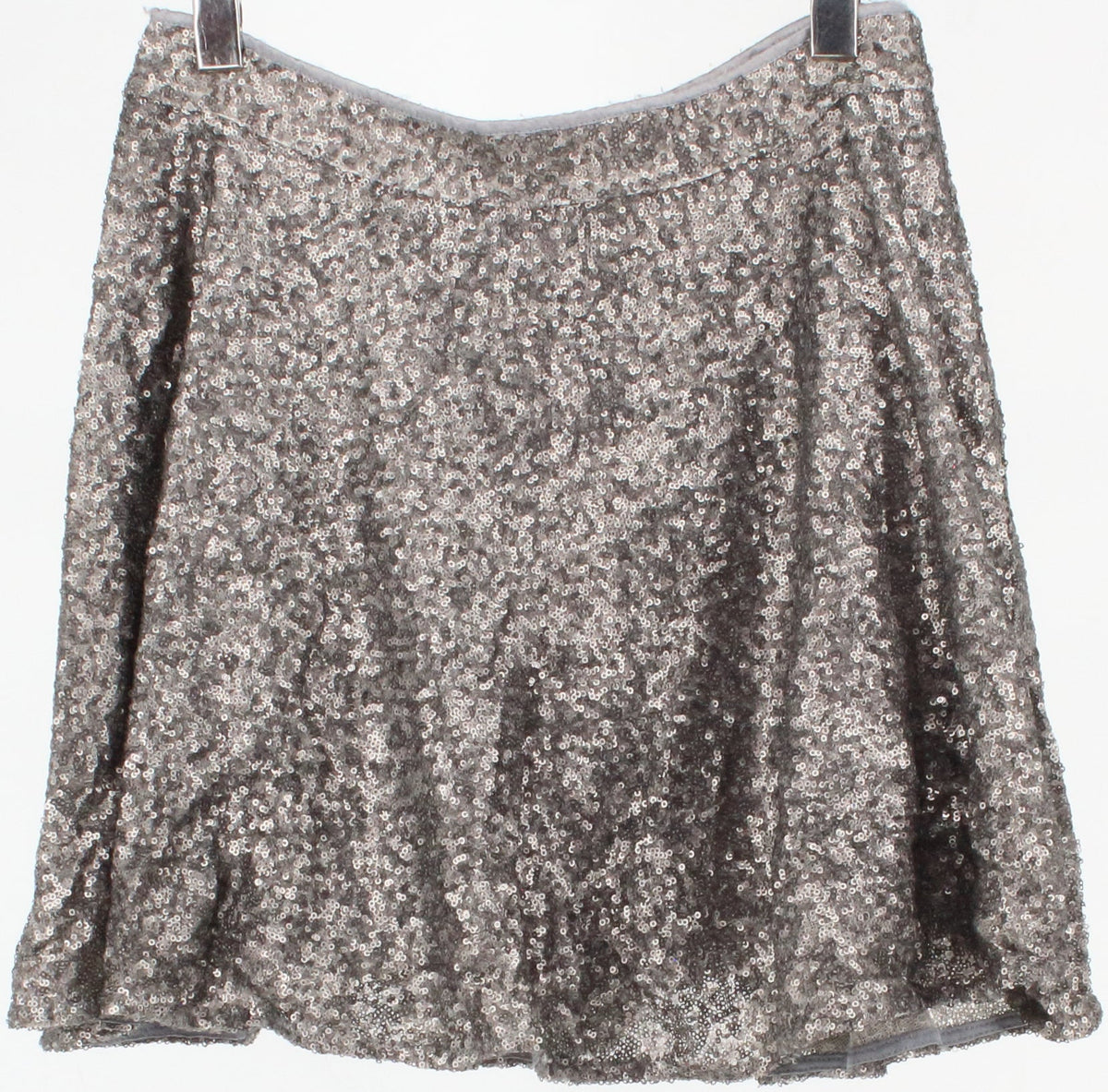 Double Zero Matte Grey Sequins Skirt