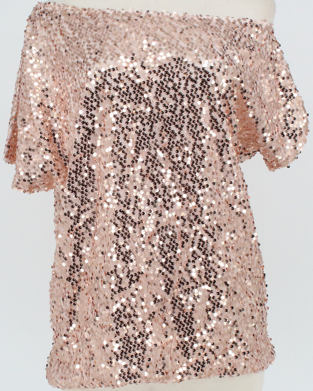Anna-Kaci Rose Sequins Top