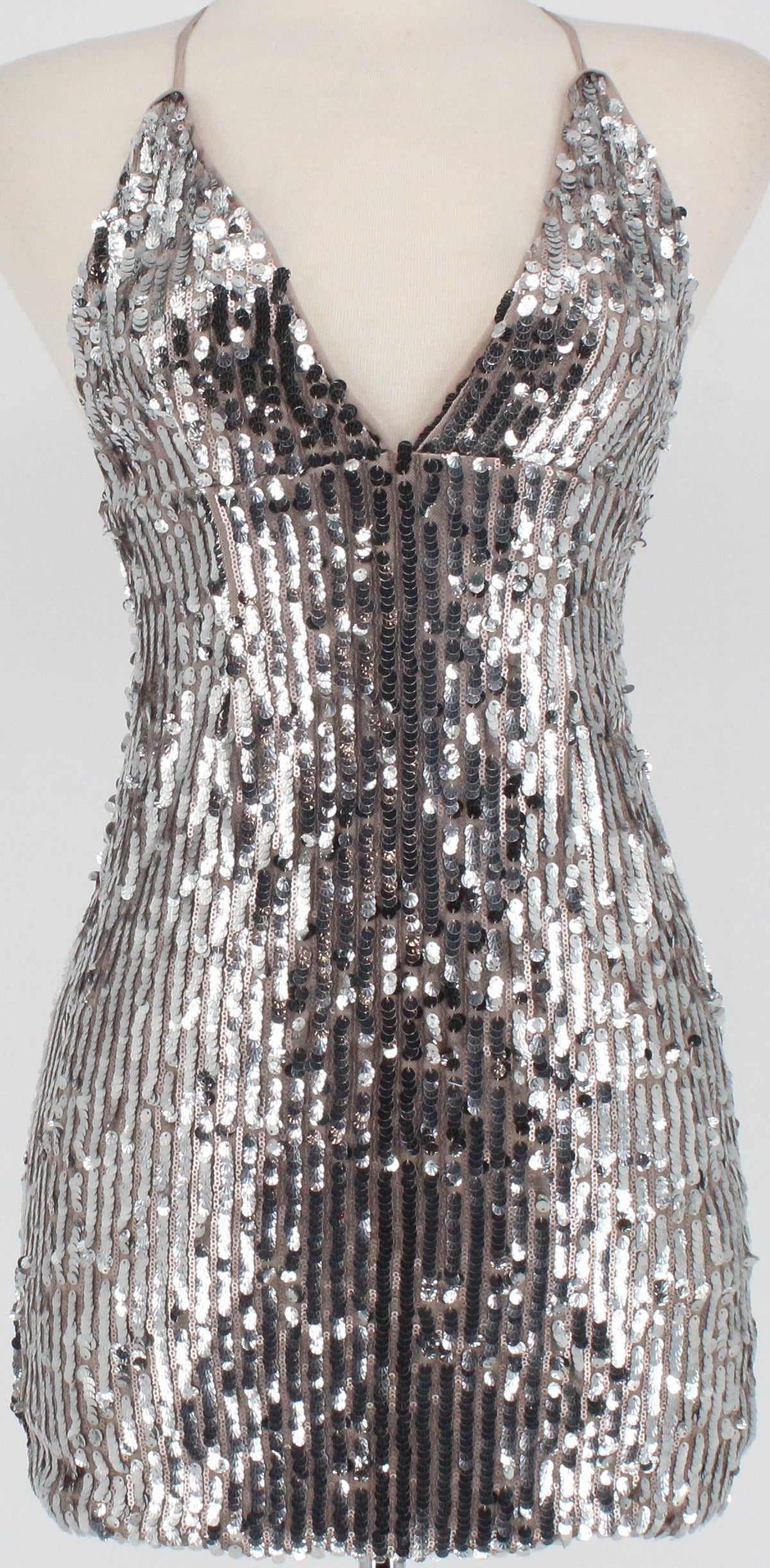 Forever 21 Silver Sequins Bodycon Dress