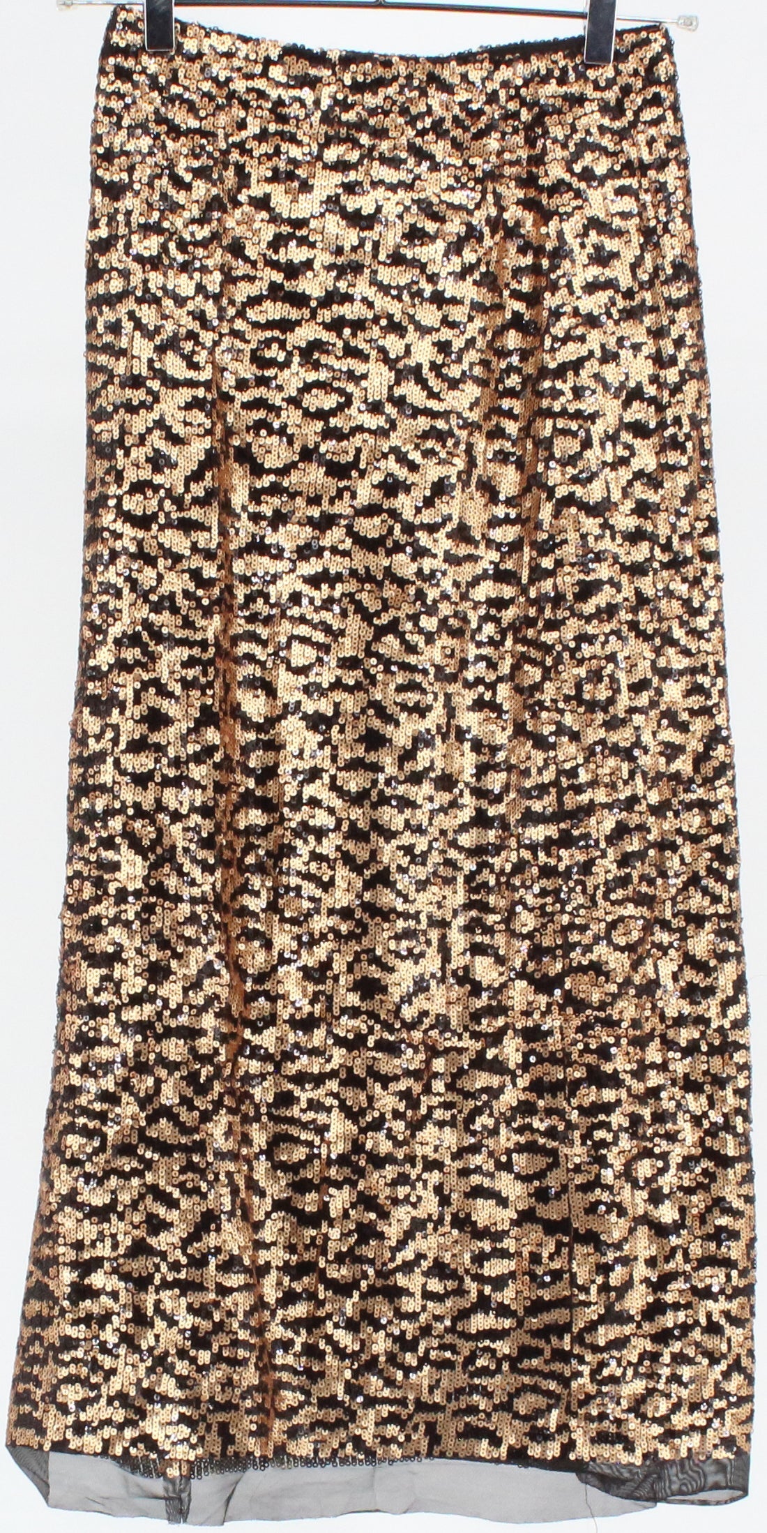 Zara Knit Gold and Black Sequins Long Skirt