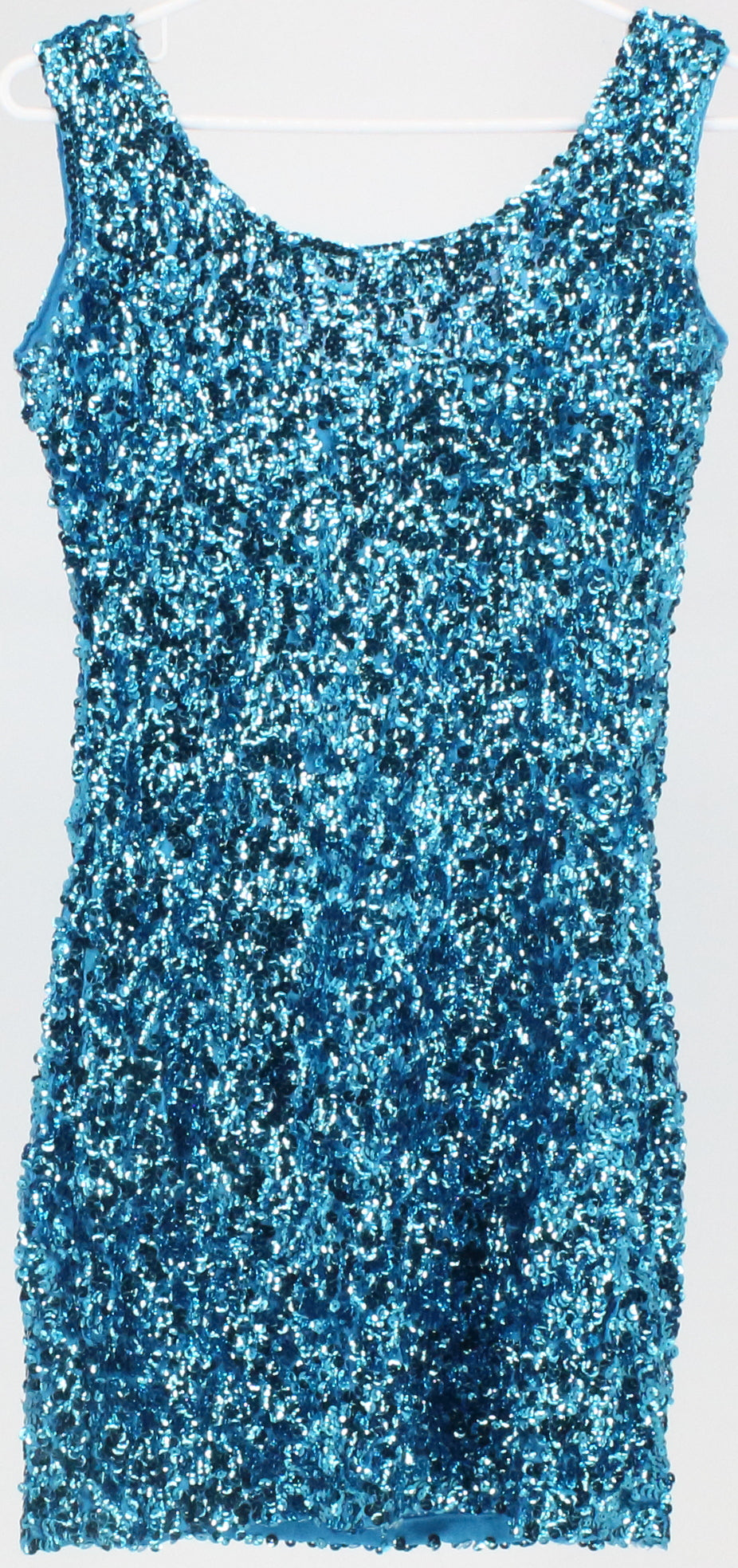 Wet Seal Blue Sleeveless Sequins Dress