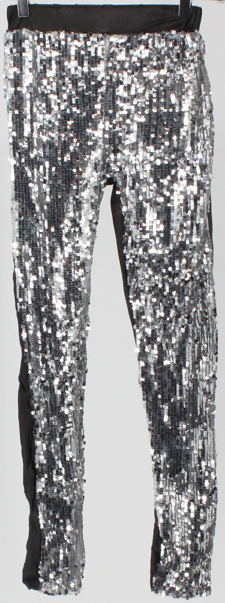 Lotsyle Silver and Black Sequins Leging Pants