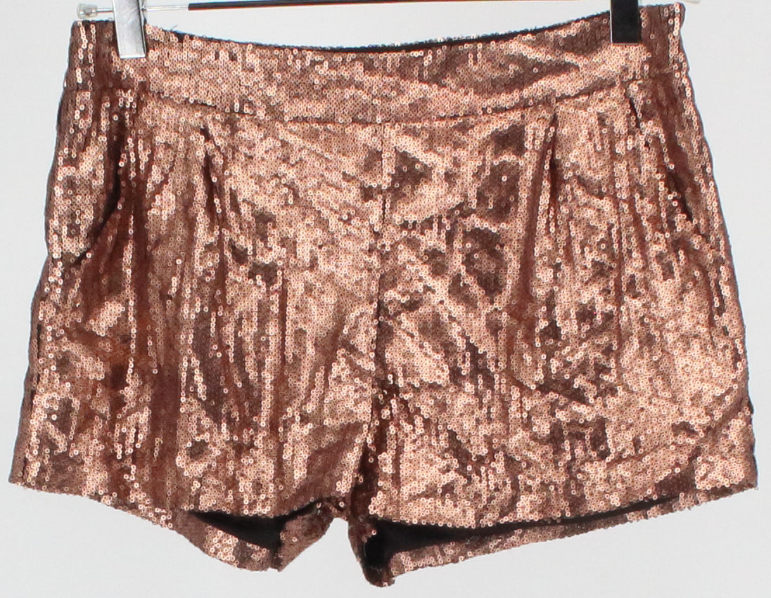 I Love H81 Bronze Sequins Shorts