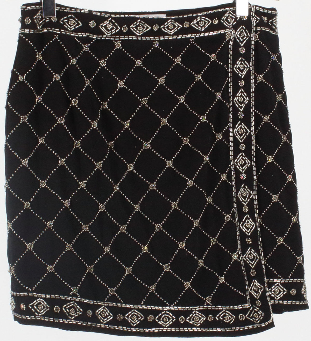 Tobi Black Embroidered Skirt