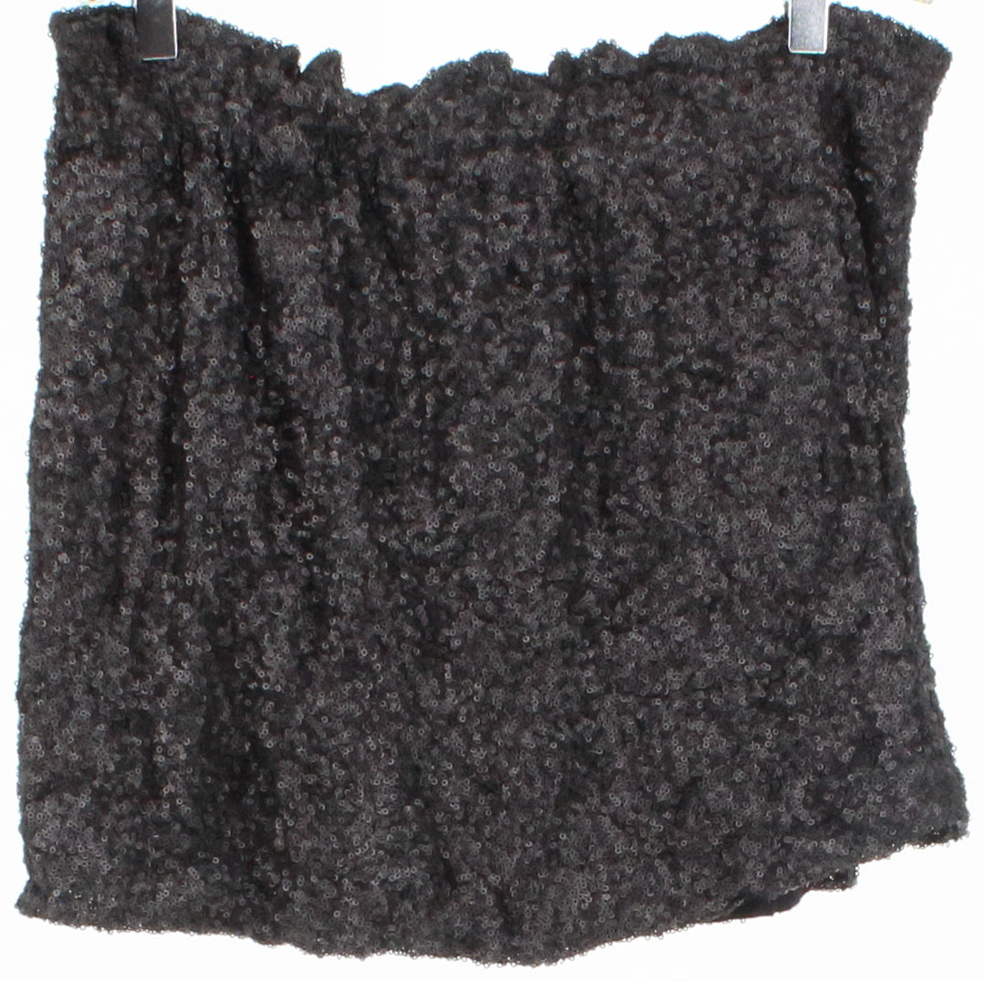 Joe Fresh Black Sequins Skirt