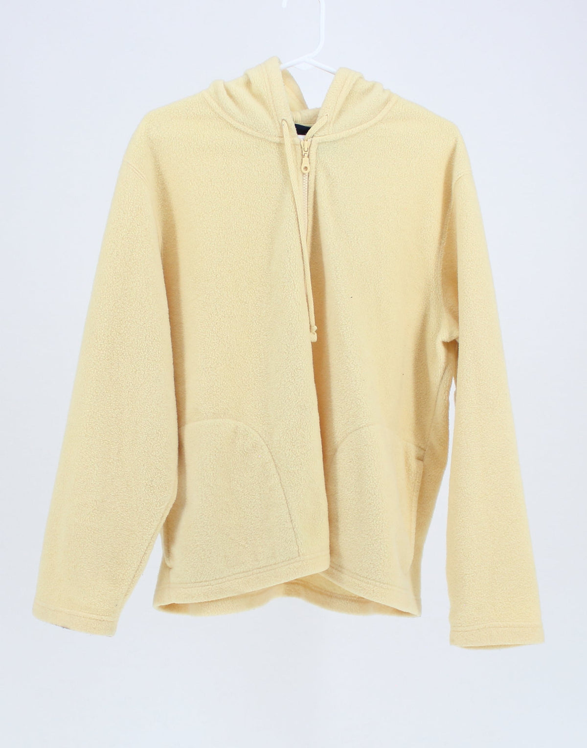 SONOMA Light Yellow Fleece Zip-Up Sweater