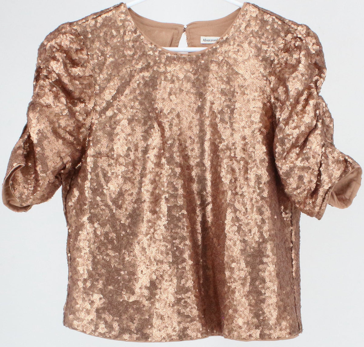 Abercrombie & Fitch Bronze Sequins Top