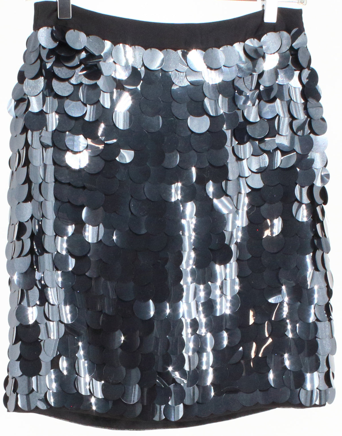 W by Worth Dark Blue and Black Large Sequins Skirt