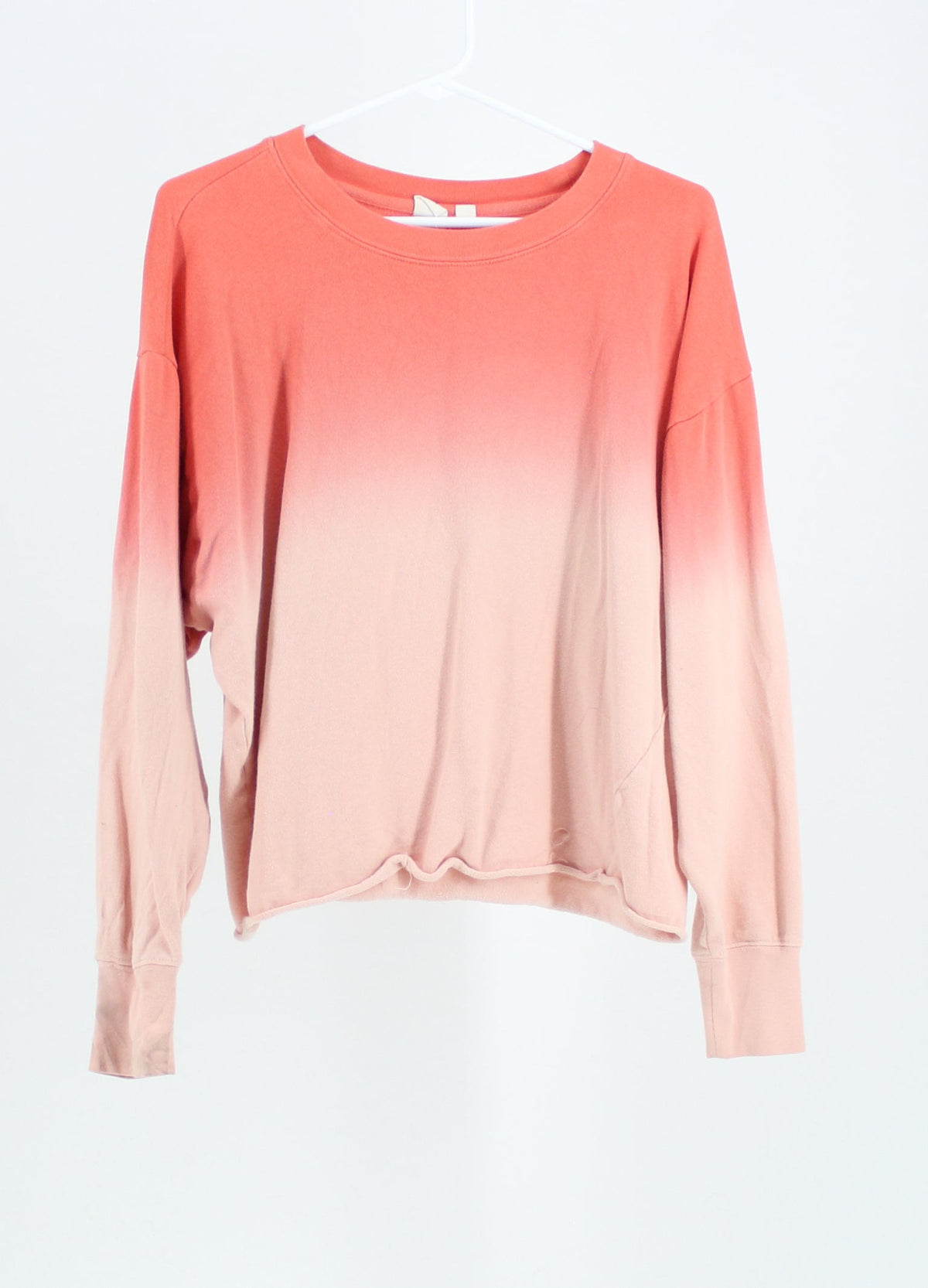 GAP Pink and Coral Ombre Long Sleeve Shirt