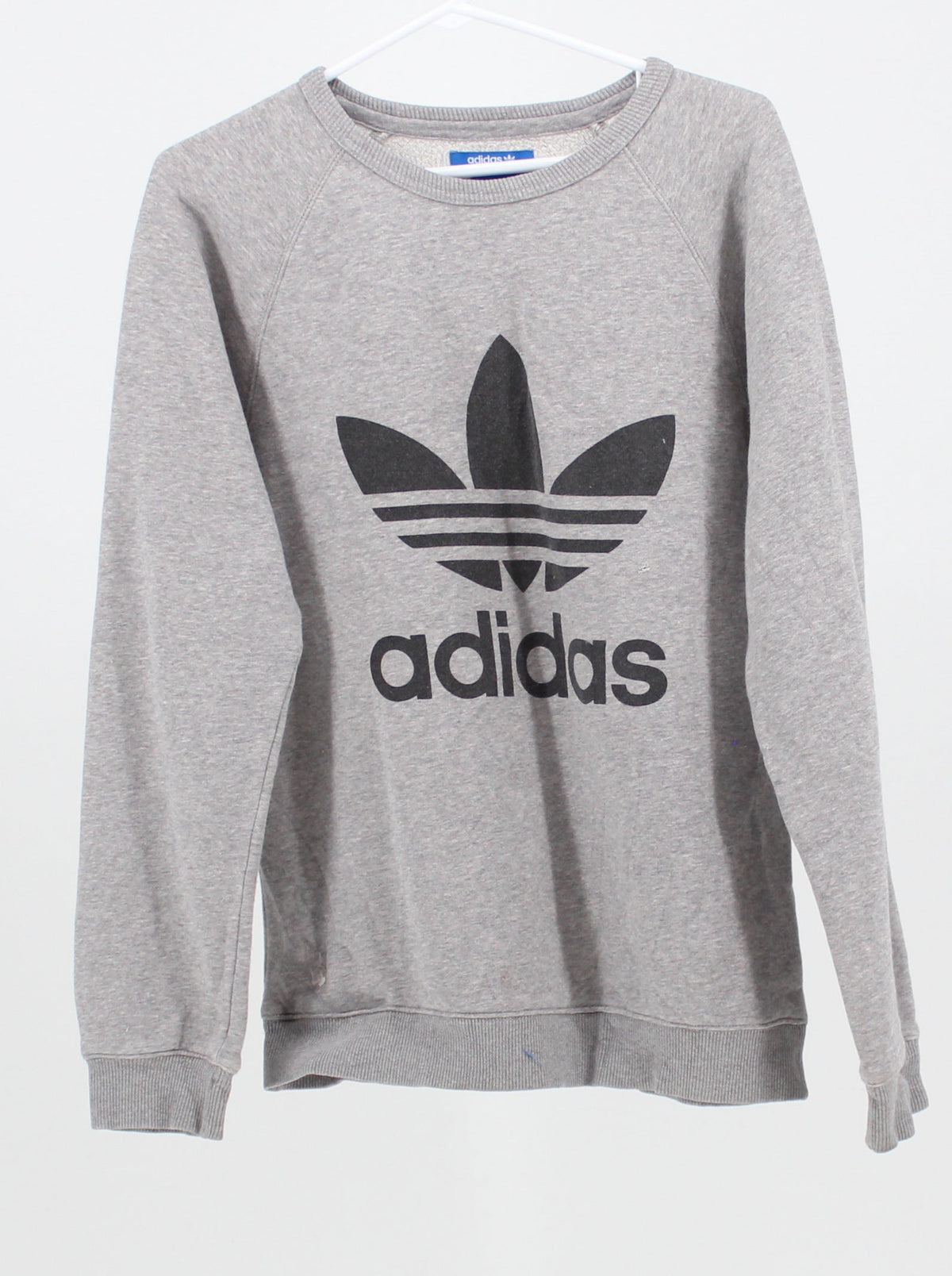 Adidas Grey Logo Pull Over Crew Neck