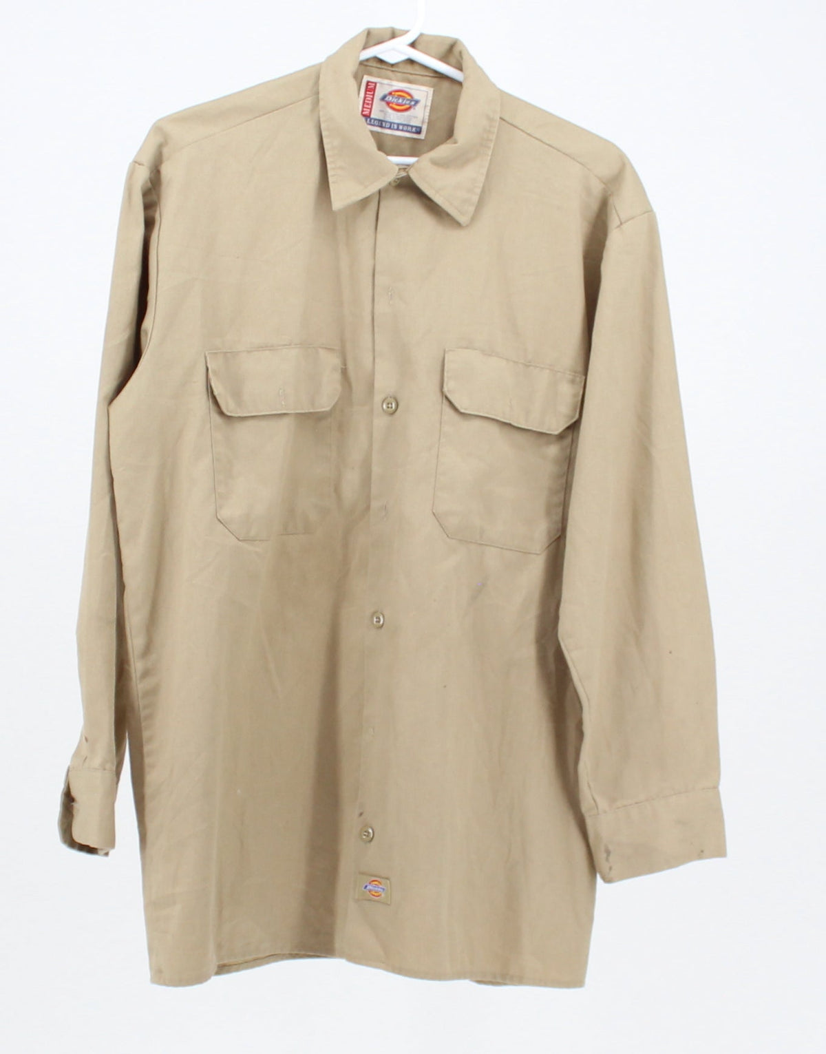 Dickies Sand Colour Long sleeve Button-Up Work Jacket