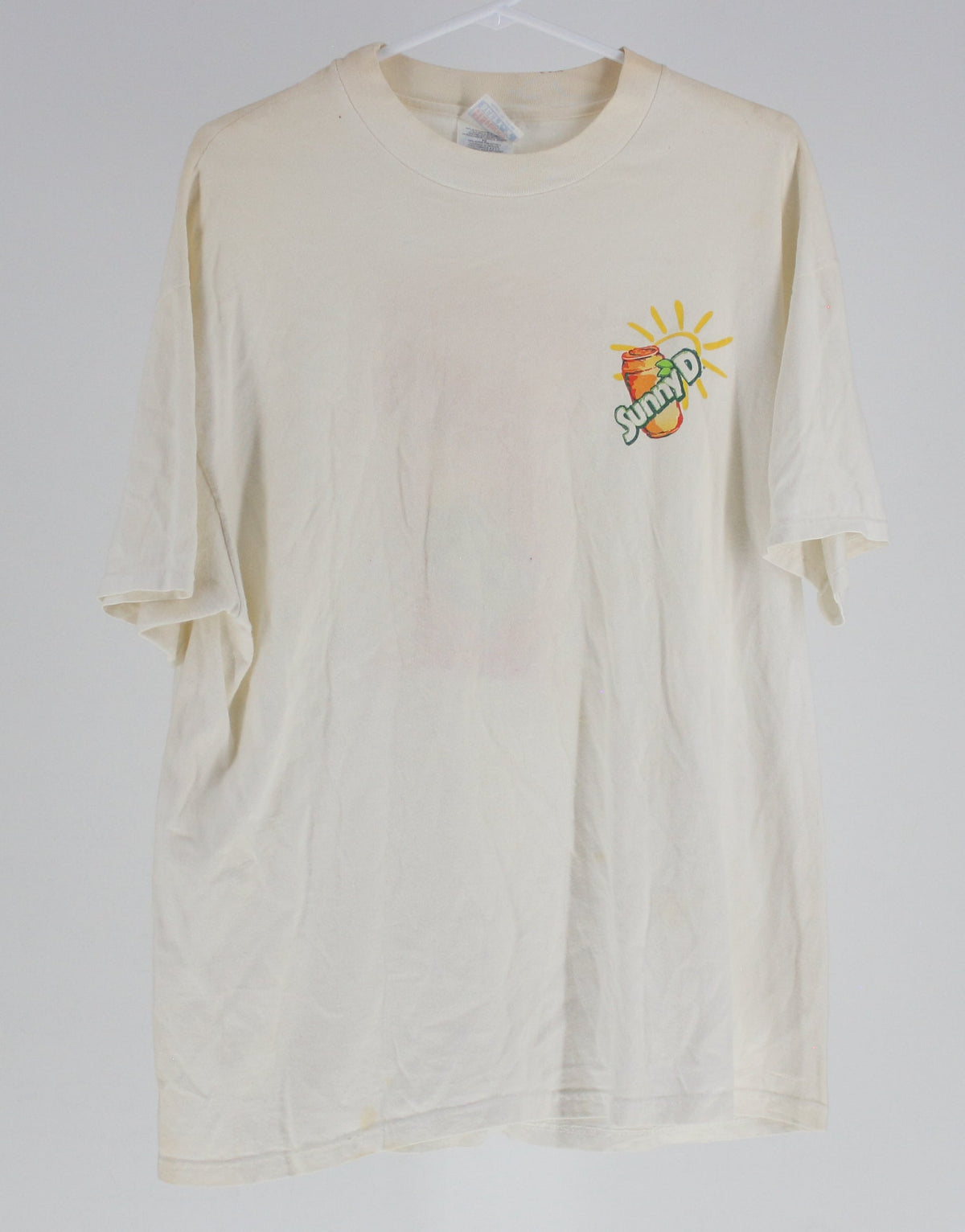 Hanes White Sunny D Logo T-Shirt