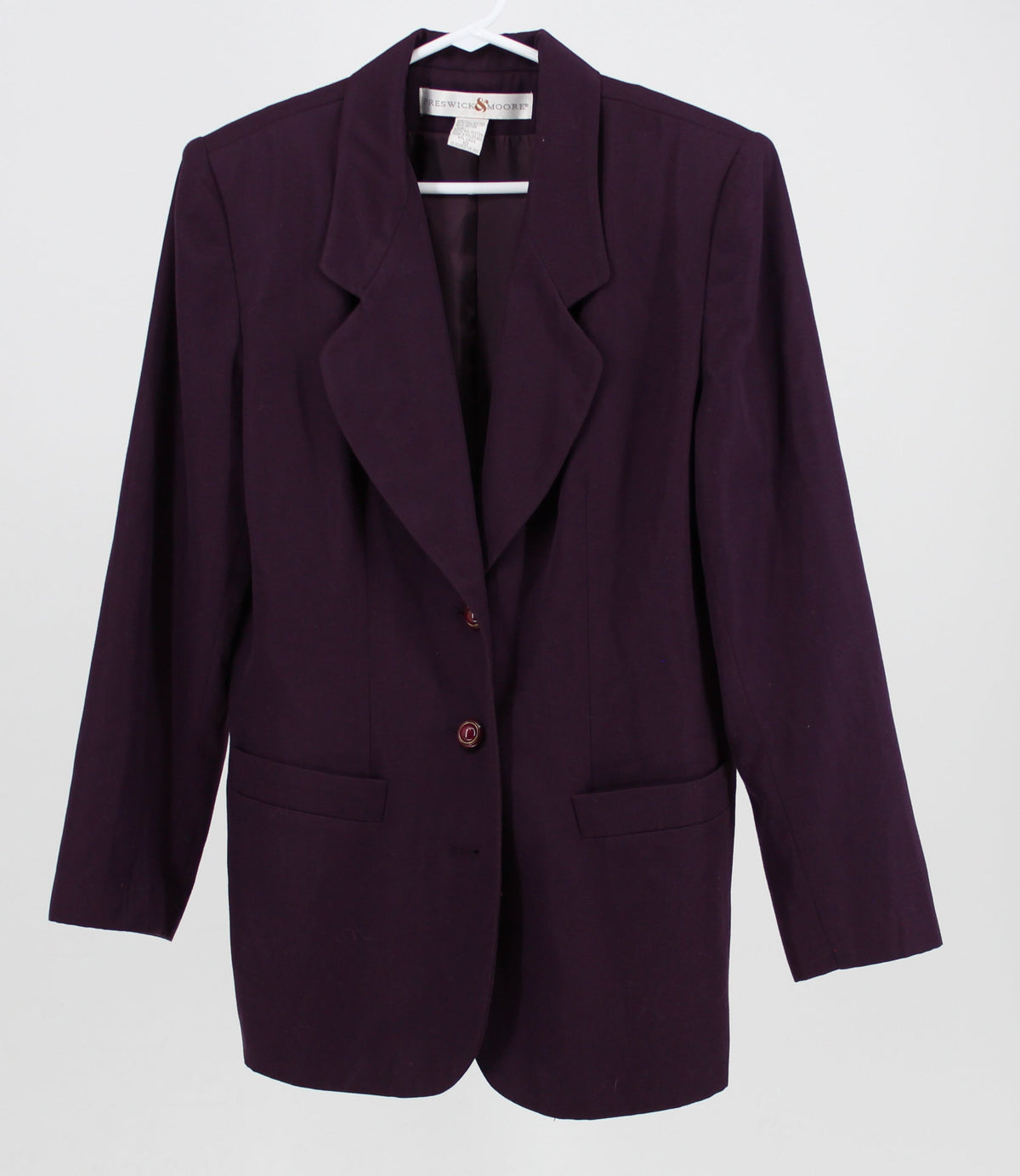 Preswick & Moore Pruple Button-Up Blazer