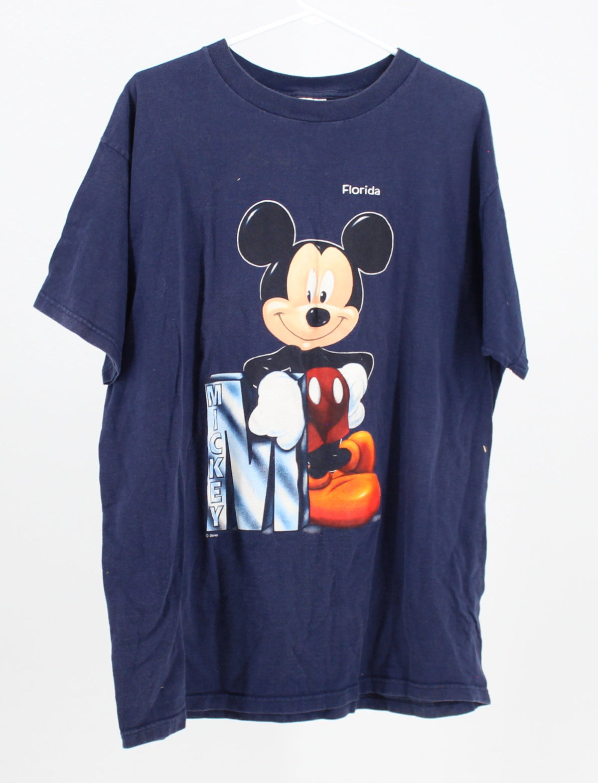 Mickey Mouse Character Design Navy Blue Tee