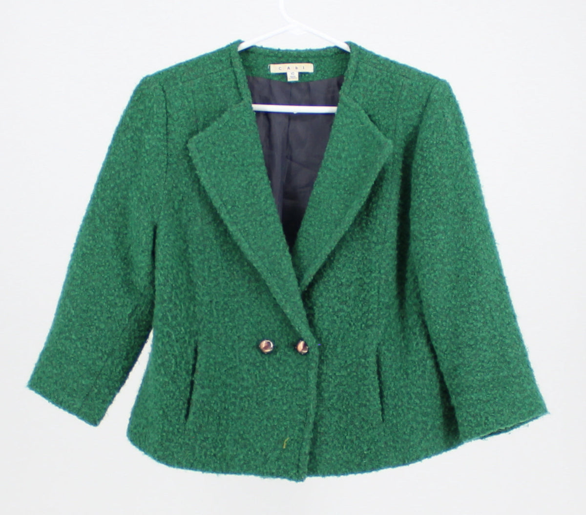 Cabi Green Button-Up Blazer