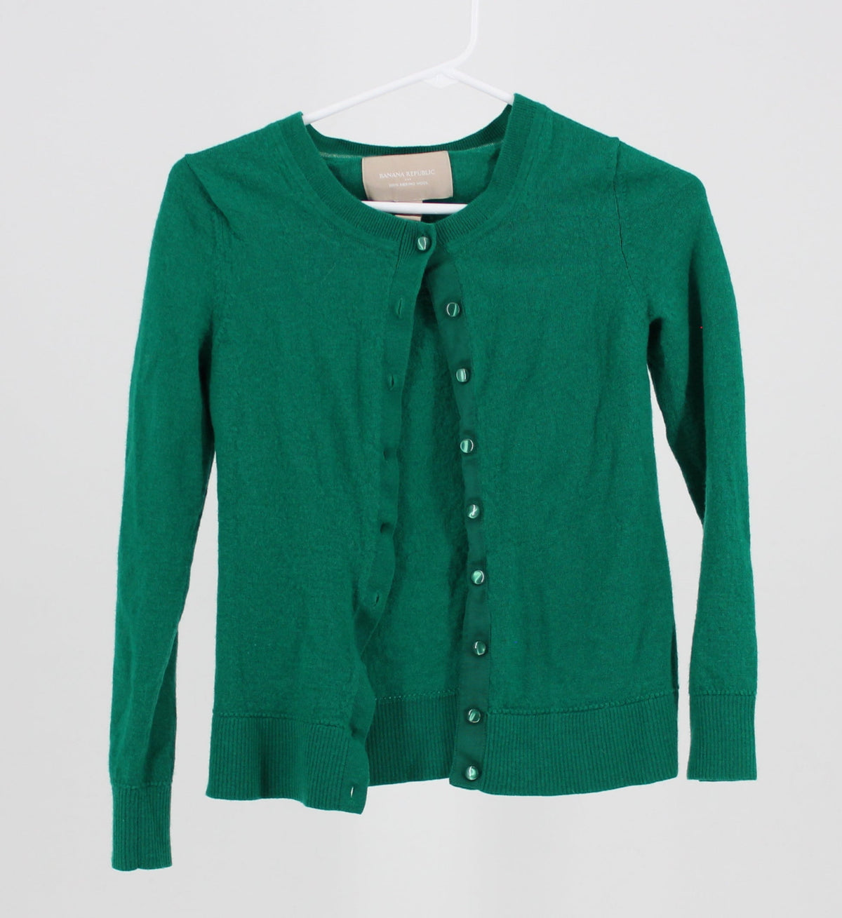 Banana Republic Green Button-Up Cardigan