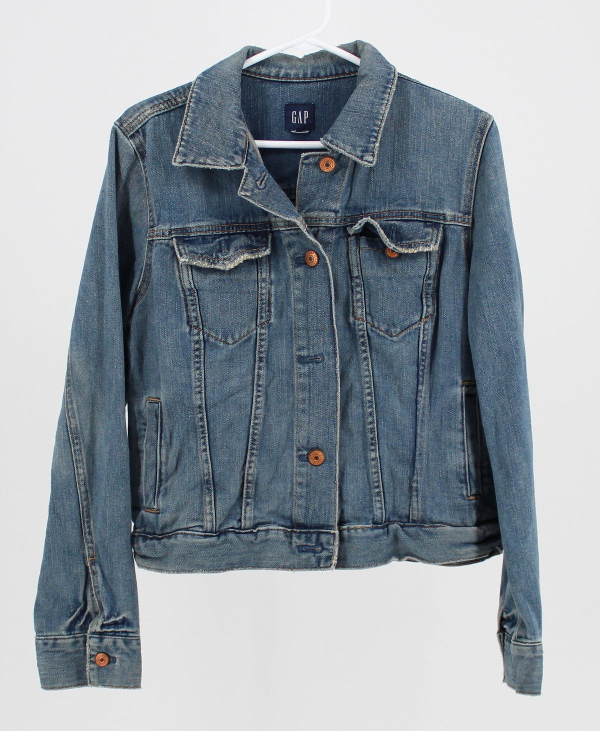 Gap Medium Washed Cropped Denim Jacket