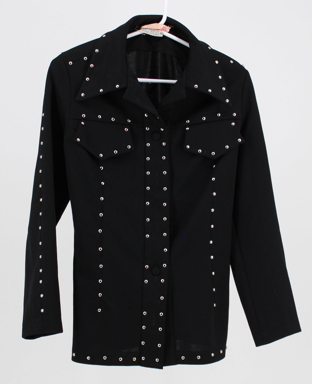 Dimonelli Black Jacket with Silver Jewels