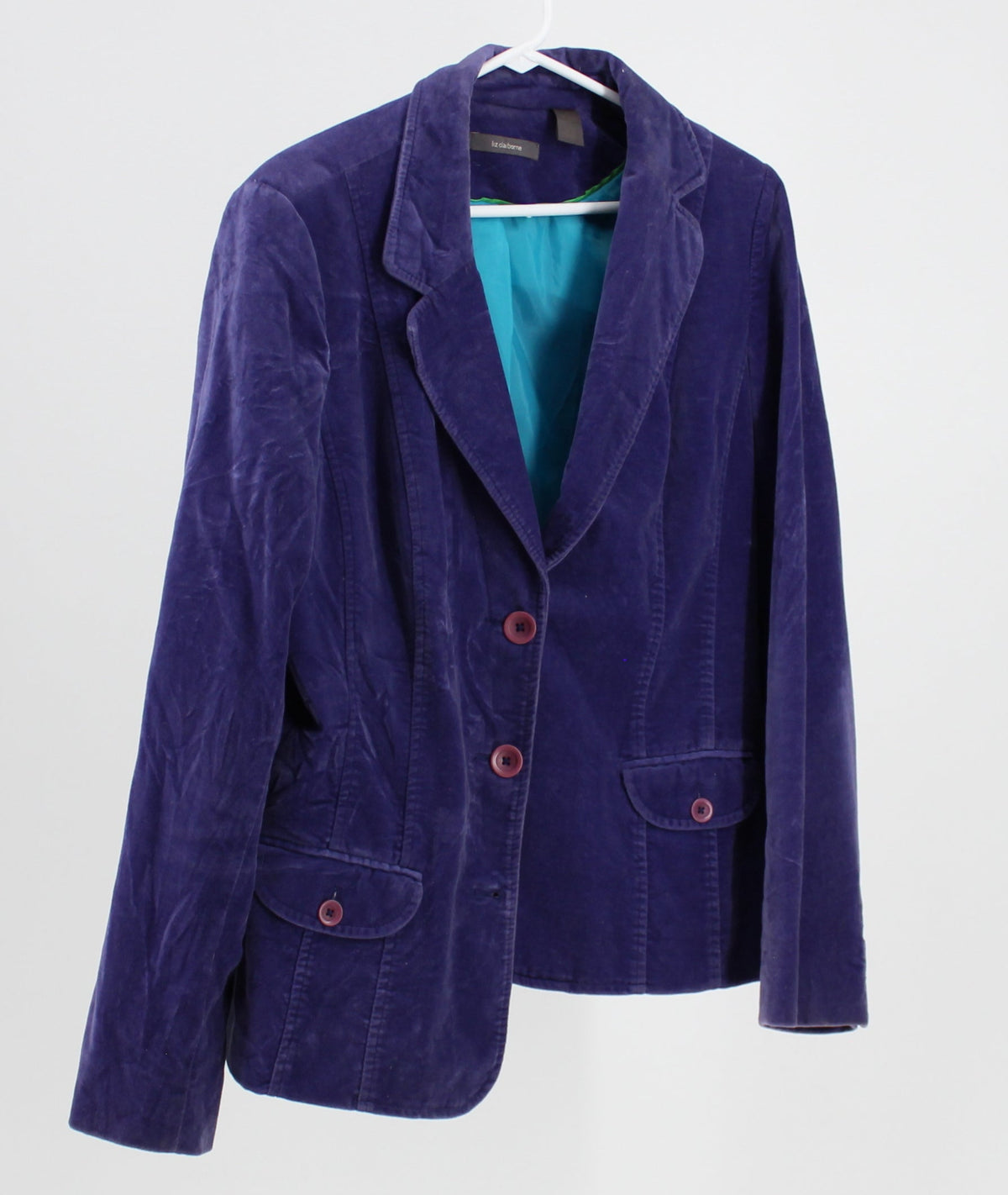 Liz Claiborne Purple Sueded Jacket