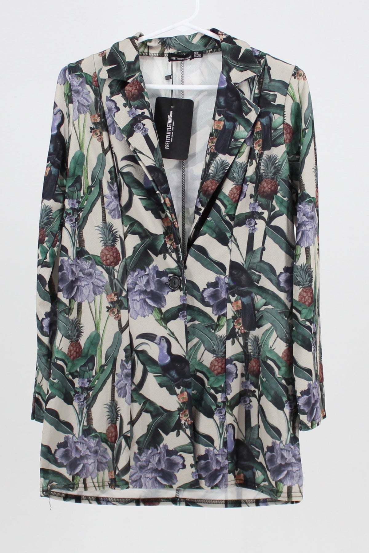 Pretty Little Thing Oversized Floral Print Blazer